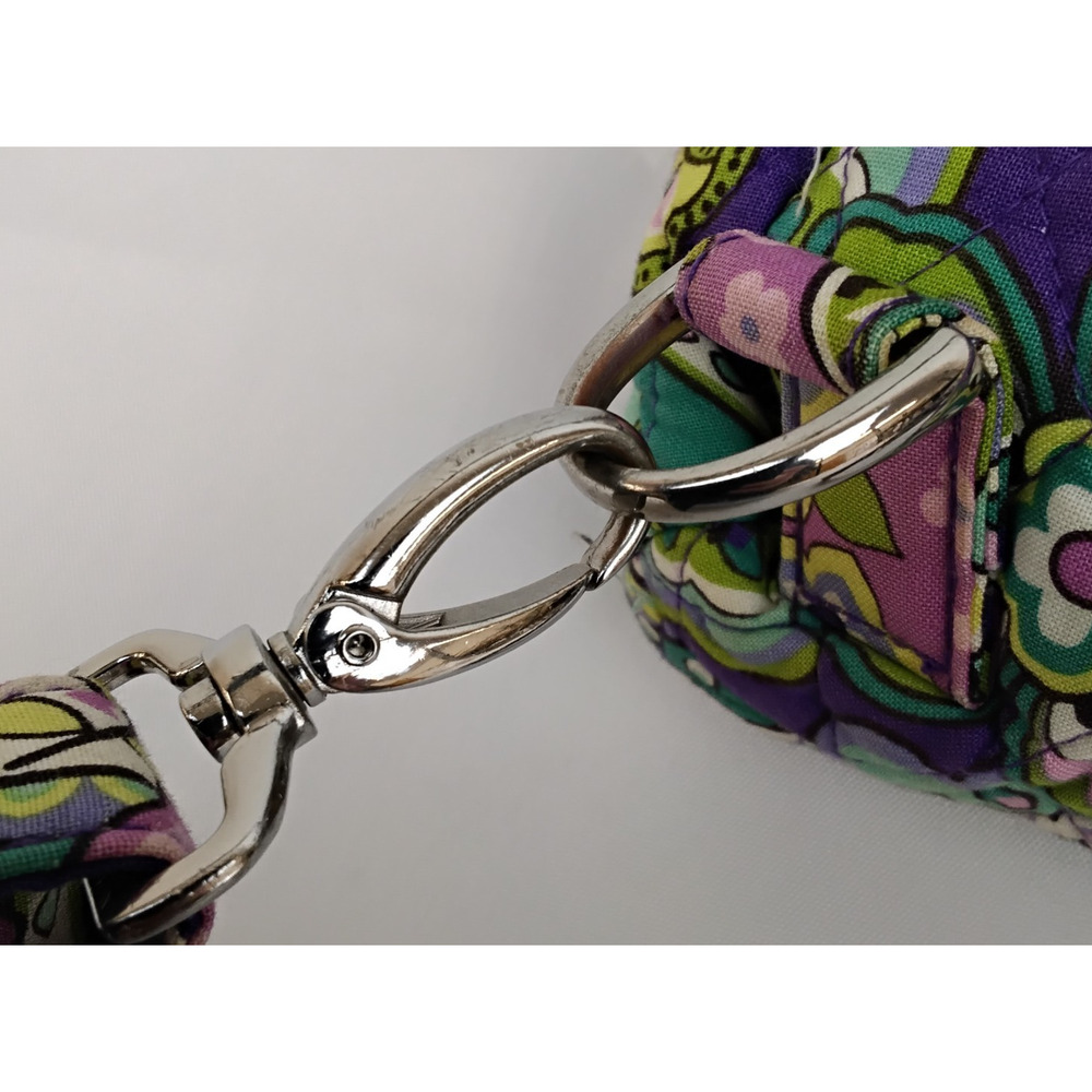 Vera Bradley Quilted Backpack Heather Purple Paisley Print Top Handle #J5585 - Picture 8 of 15